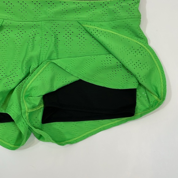 Athleta Shorts Size L Running Athletic Green And Black EUC - Picture 7 of 9